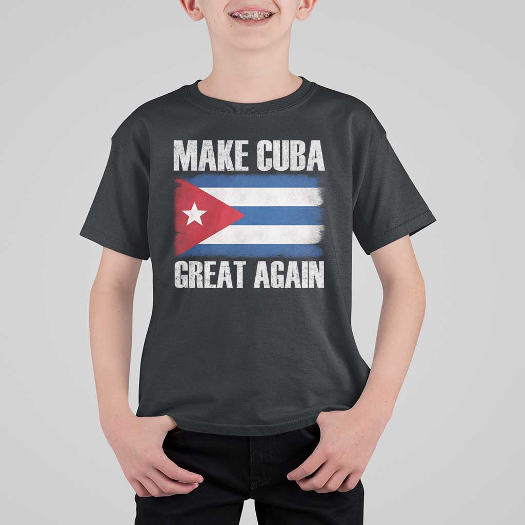 Make Cuba Great Again T Shirt For Kid Vintage Cuban Map