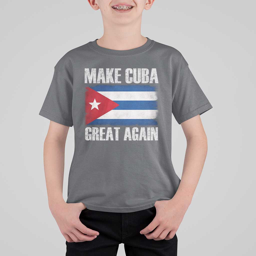 Make Cuba Great Again T Shirt For Kid Vintage Cuban Map