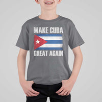 Make Cuba Great Again T Shirt For Kid Vintage Cuban Map