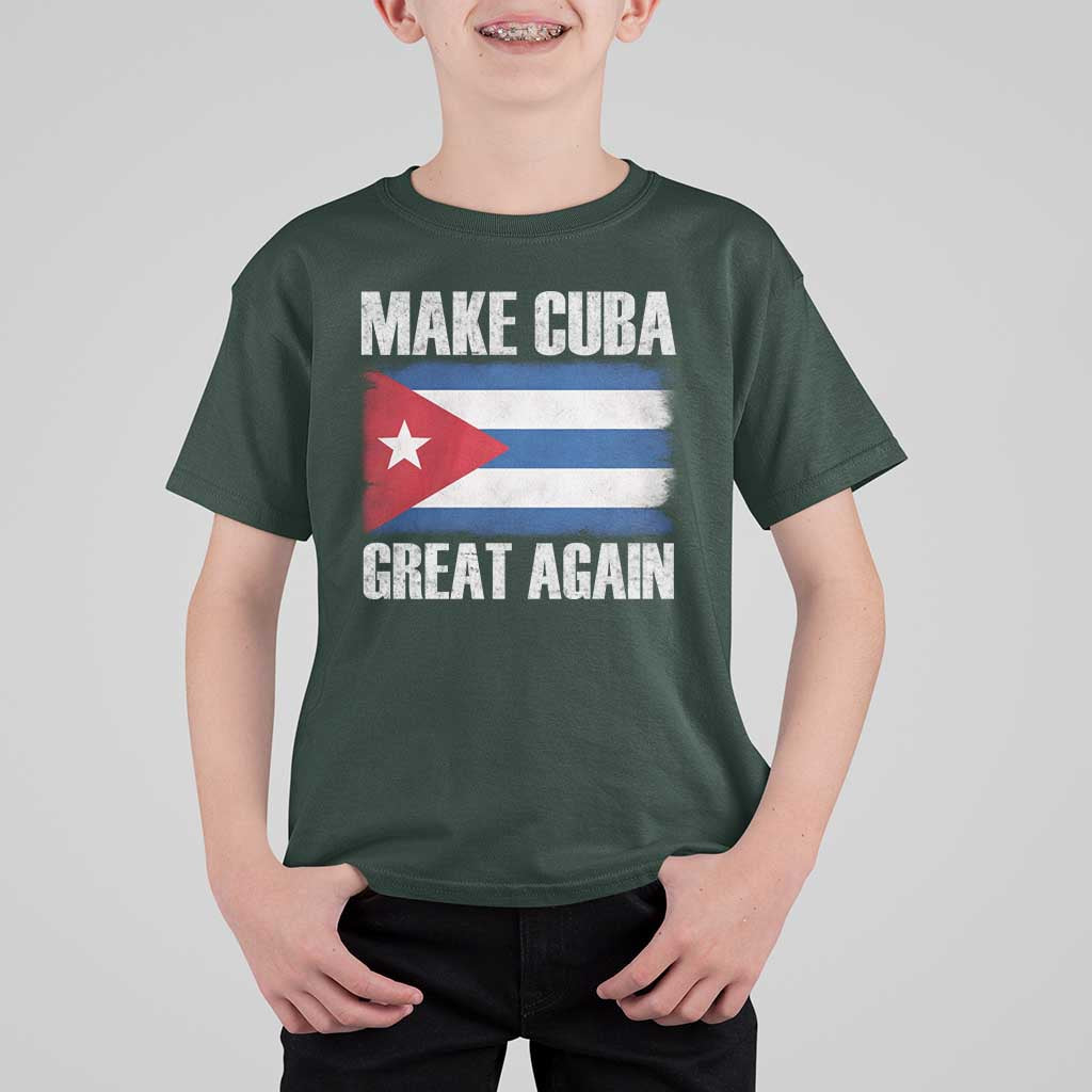 Make Cuba Great Again T Shirt For Kid Vintage Cuban Map