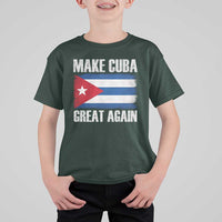 Make Cuba Great Again T Shirt For Kid Vintage Cuban Map