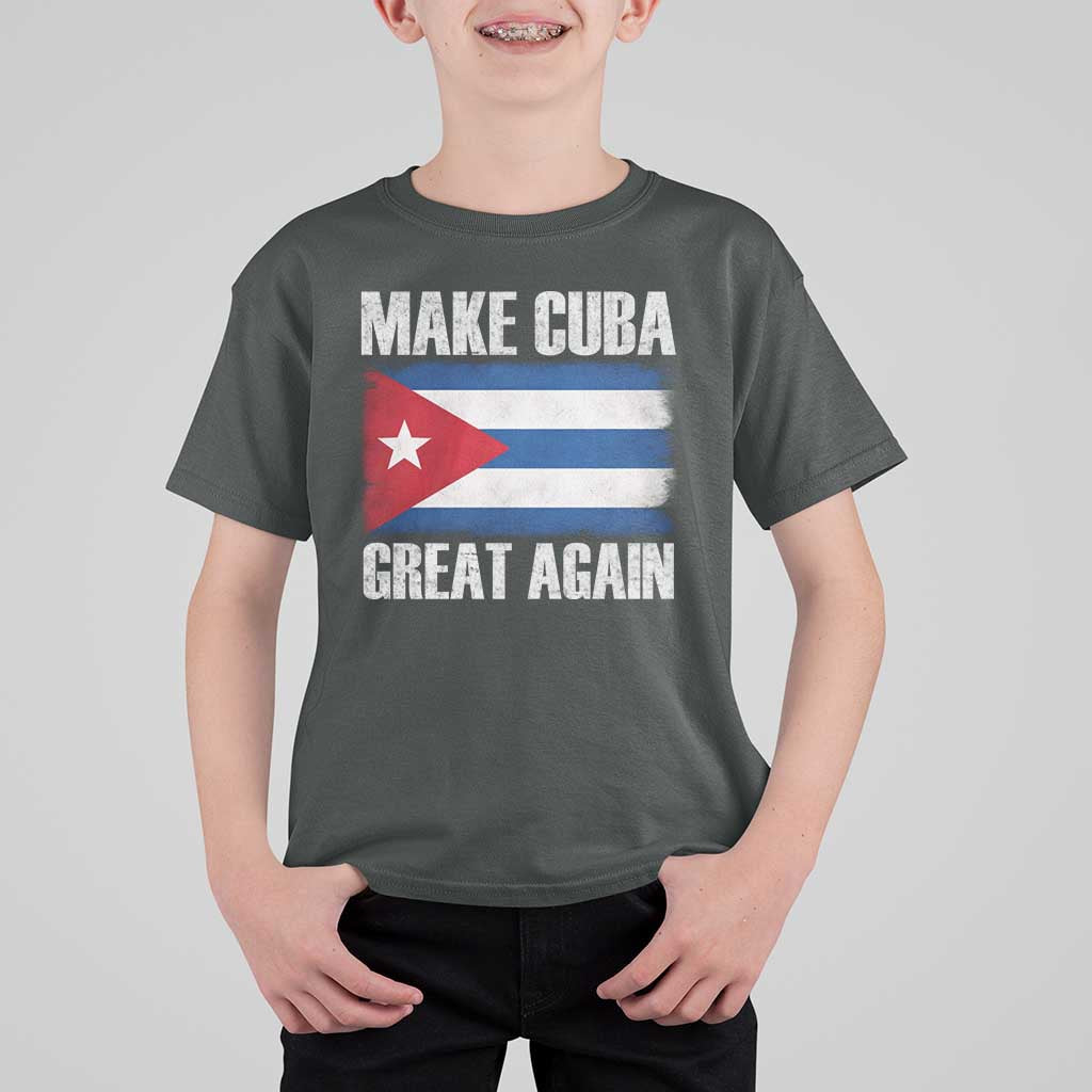 Make Cuba Great Again T Shirt For Kid Vintage Cuban Map