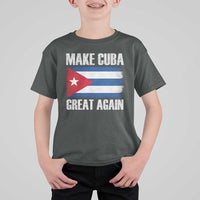 Make Cuba Great Again T Shirt For Kid Vintage Cuban Map