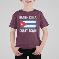 Make Cuba Great Again T Shirt For Kid Vintage Cuban Map