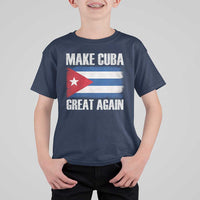 Make Cuba Great Again T Shirt For Kid Vintage Cuban Map