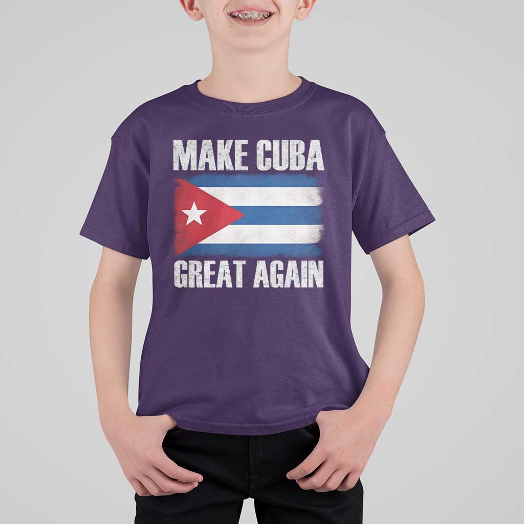 Make Cuba Great Again T Shirt For Kid Vintage Cuban Map
