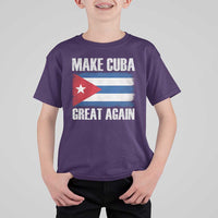 Make Cuba Great Again T Shirt For Kid Vintage Cuban Map
