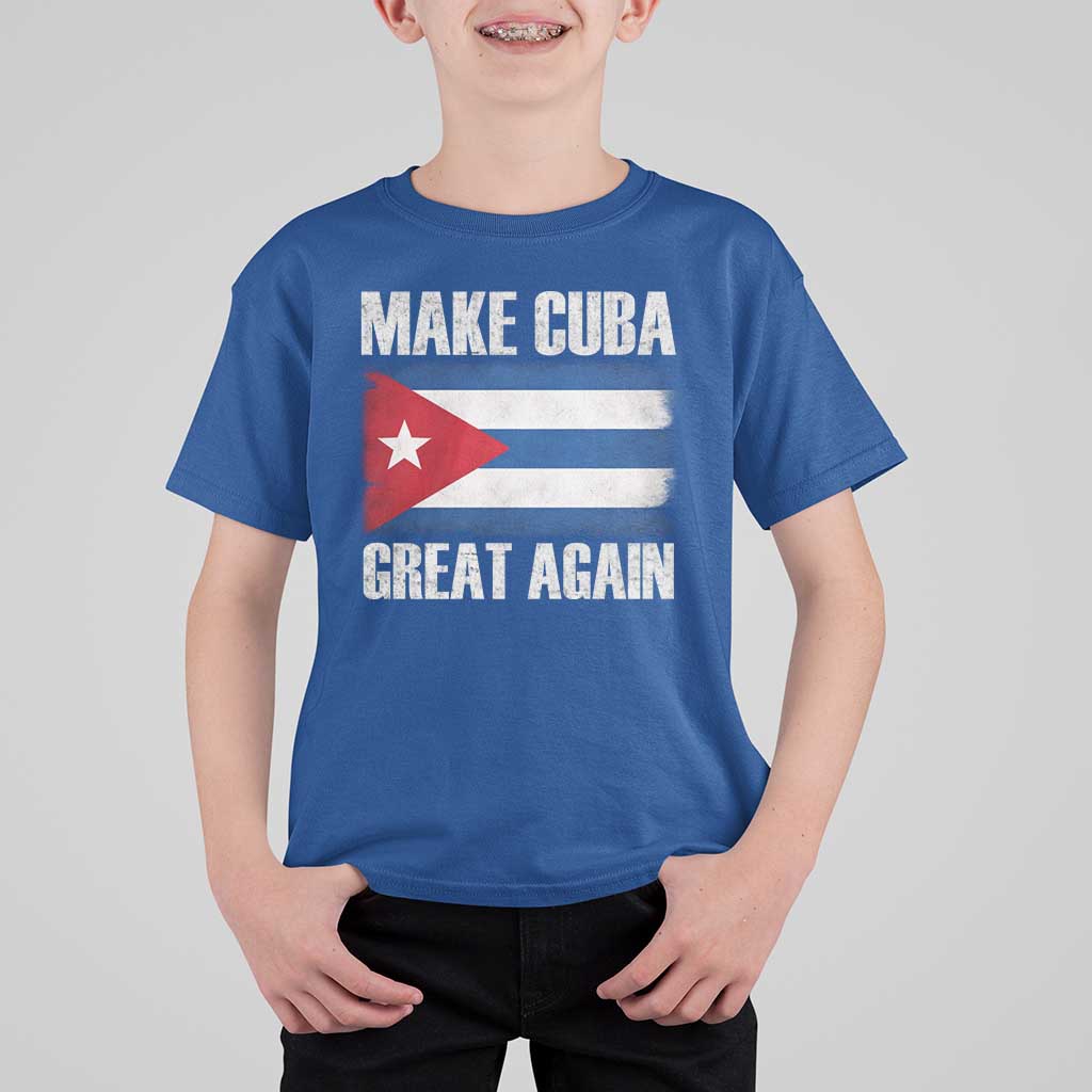 Make Cuba Great Again T Shirt For Kid Vintage Cuban Map