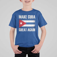 Make Cuba Great Again T Shirt For Kid Vintage Cuban Map