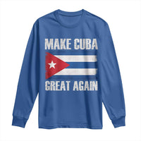 Make Cuba Great Again Long Sleeve Shirt Vintage Cuban Map