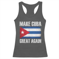 Make Cuba Great Again Racerback Tank Top Vintage Cuban Map
