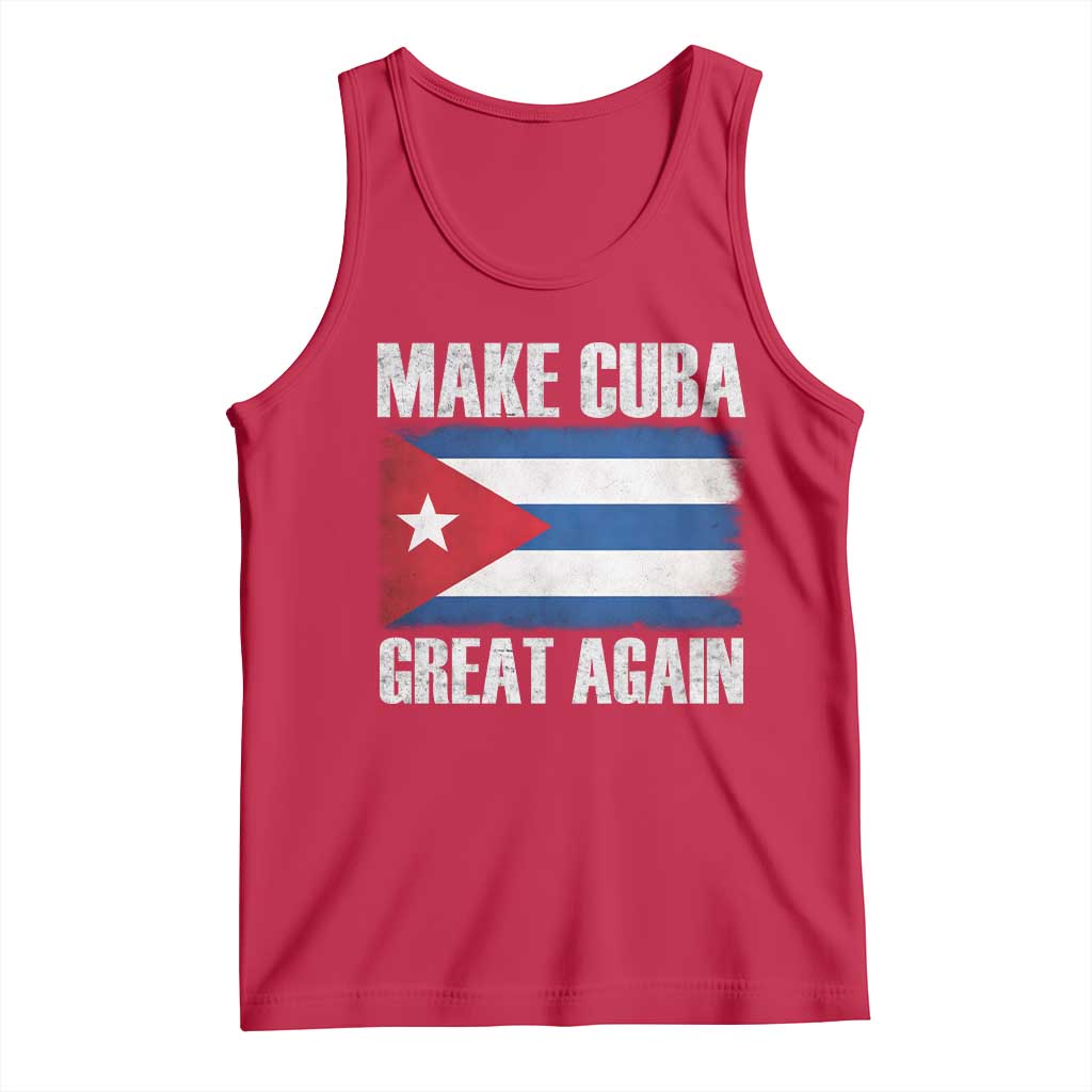 Make Cuba Great Again Tank Top Vintage Cuban Map