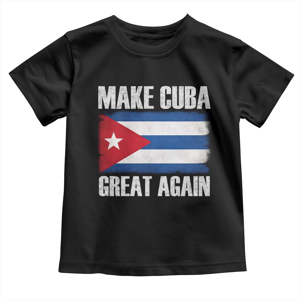 Make Cuba Great Again Toddler T Shirt Vintage Cuban Map