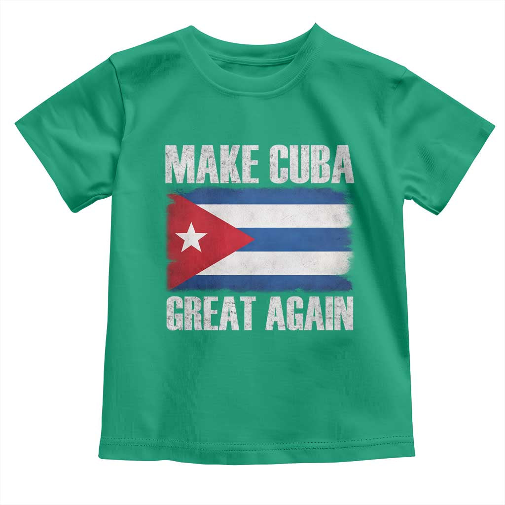 Make Cuba Great Again Toddler T Shirt Vintage Cuban Map