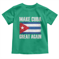 Make Cuba Great Again Toddler T Shirt Vintage Cuban Map
