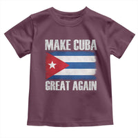 Make Cuba Great Again Toddler T Shirt Vintage Cuban Map