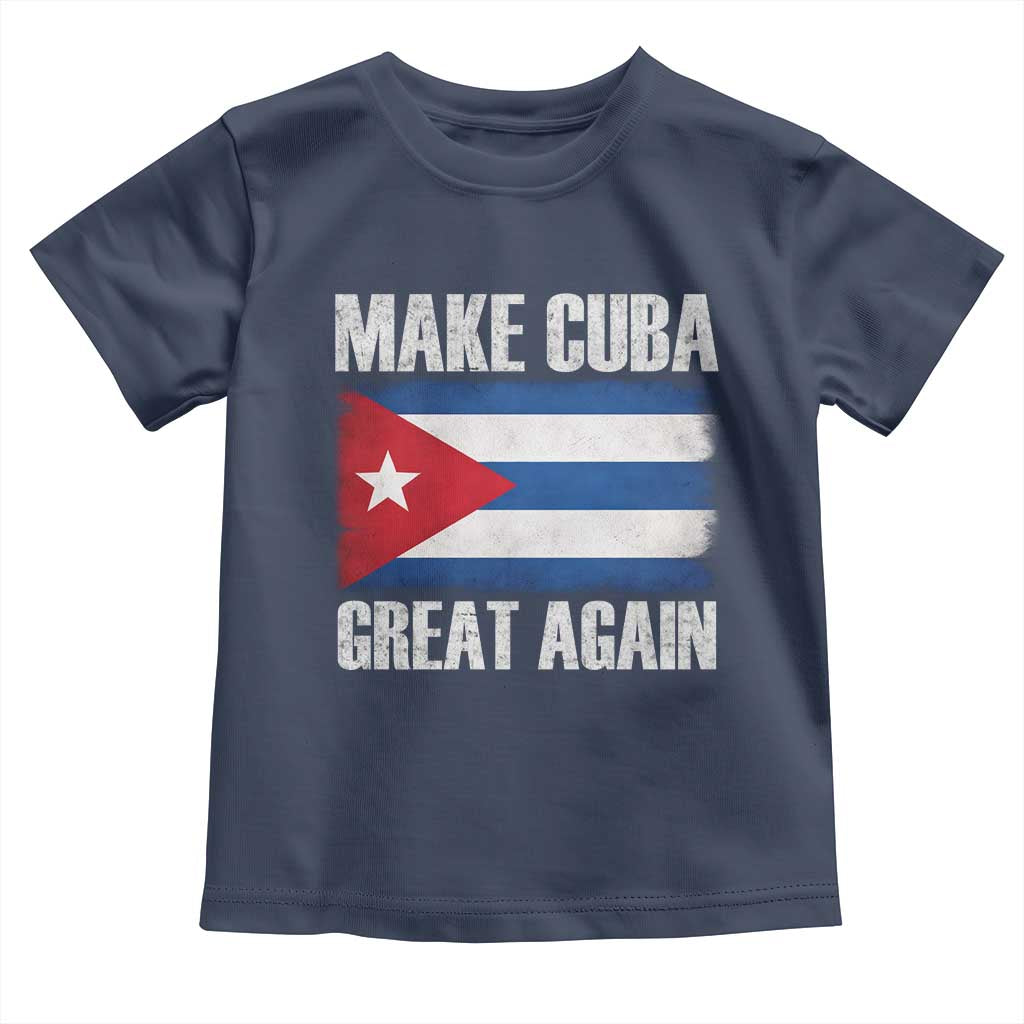 Make Cuba Great Again Toddler T Shirt Vintage Cuban Map