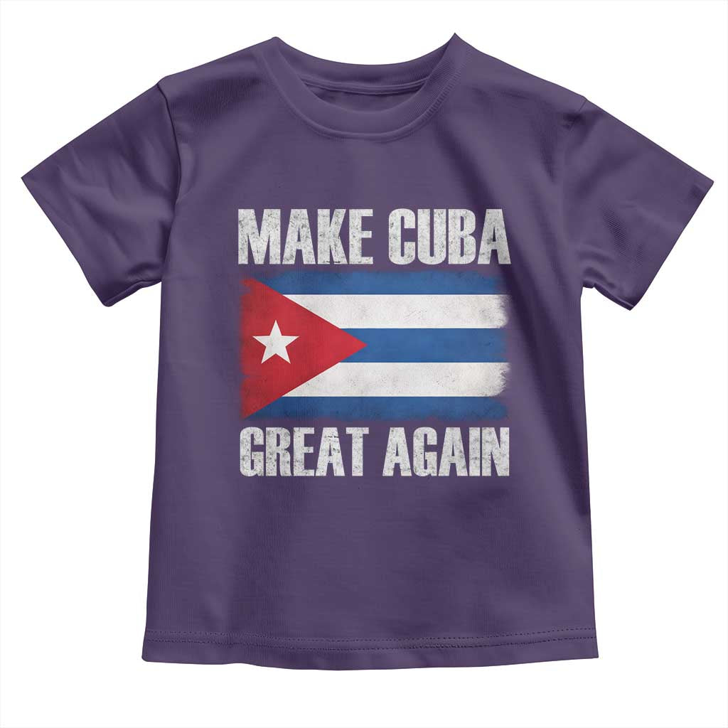 Make Cuba Great Again Toddler T Shirt Vintage Cuban Map