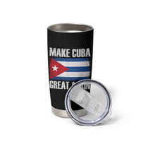 Make Cuba Great Again Tumbler Cup Vintage Cuban Map