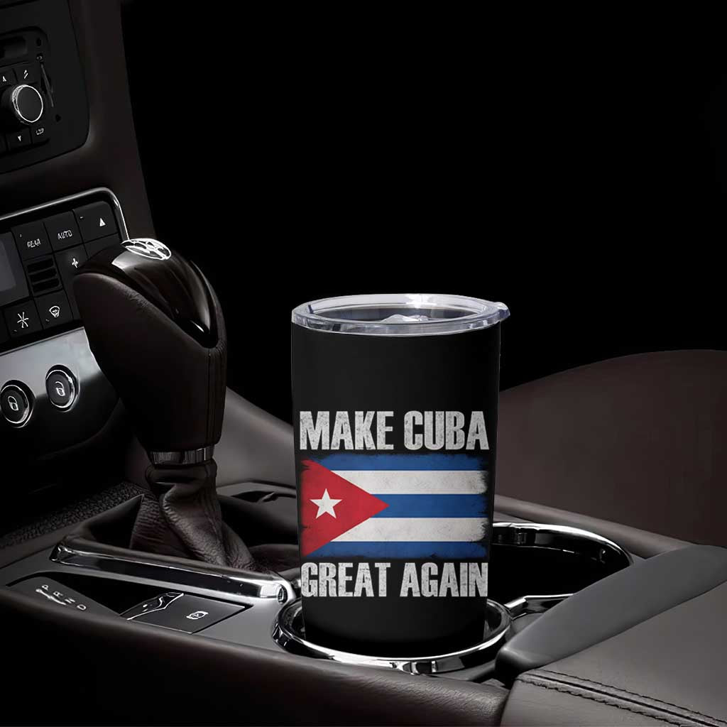 Make Cuba Great Again Tumbler Cup Vintage Cuban Map