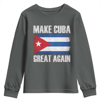 Make Cuba Great Again Youth Sweatshirt Vintage Cuban Map