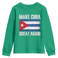 Make Cuba Great Again Youth Sweatshirt Vintage Cuban Map