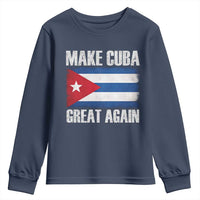 Make Cuba Great Again Youth Sweatshirt Vintage Cuban Map