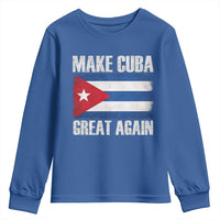 Make Cuba Great Again Youth Sweatshirt Vintage Cuban Map