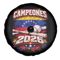 Venezuela Campeones 2026 Baseball Championship Spare Tire Cover Vintage Venezuelan Flag