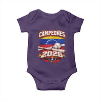 Venezuela Campeones 2026 Baseball Championship Baby Onesie Vintage Venezuelan Flag