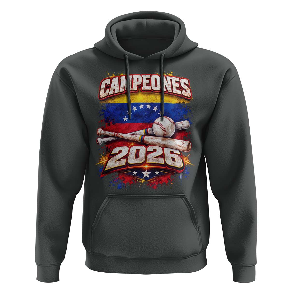 Venezuela Campeones 2026 Baseball Championship Hoodie Vintage Venezuelan Flag