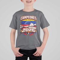 Venezuela Campeones 2026 Baseball Championship T Shirt For Kid Vintage Venezuelan Flag