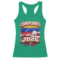 Venezuela Campeones 2026 Baseball Championship Racerback Tank Top Vintage Venezuelan Flag