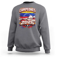 Venezuela Campeones 2026 Baseball Championship Sweatshirt Vintage Venezuelan Flag
