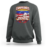 Venezuela Campeones 2026 Baseball Championship Sweatshirt Vintage Venezuelan Flag