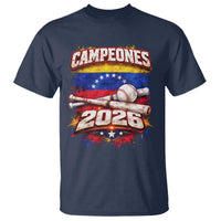Venezuela Campeones 2026 Baseball Championship T Shirt Vintage Venezuelan Flag