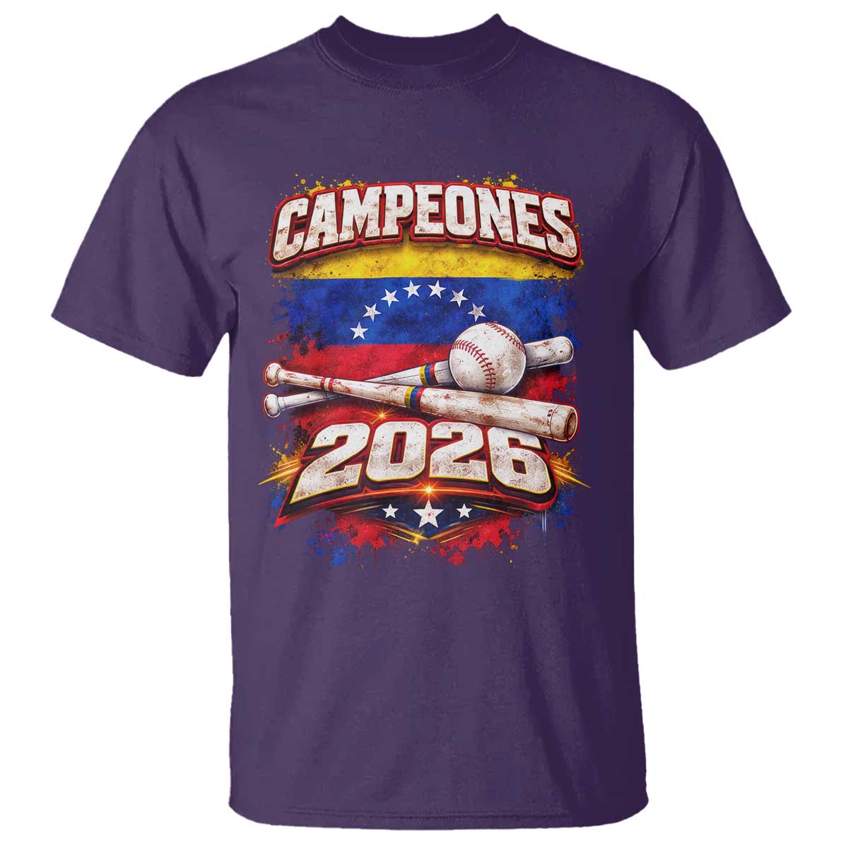 Venezuela Campeones 2026 Baseball Championship T Shirt Vintage Venezuelan Flag