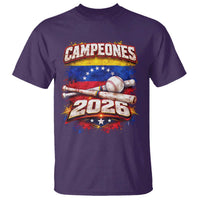 Venezuela Campeones 2026 Baseball Championship T Shirt Vintage Venezuelan Flag