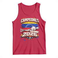 Venezuela Campeones 2026 Baseball Championship Tank Top Vintage Venezuelan Flag