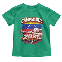 Venezuela Campeones 2026 Baseball Championship Toddler T Shirt Vintage Venezuelan Flag