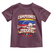 Venezuela Campeones 2026 Baseball Championship Toddler T Shirt Vintage Venezuelan Flag