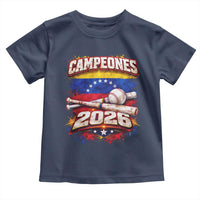 Venezuela Campeones 2026 Baseball Championship Toddler T Shirt Vintage Venezuelan Flag