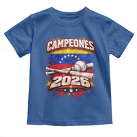 Venezuela Campeones 2026 Baseball Championship Toddler T Shirt Vintage Venezuelan Flag