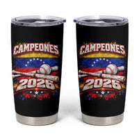 Venezuela Campeones 2026 Baseball Championship Tumbler Cup Vintage Venezuelan Flag