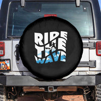 Surfing Spare Tire Cover Ride The Wave Surfer Boardsport Wave - Wonder Print Shop
