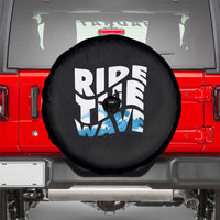 Surfing Spare Tire Cover Ride The Wave Surfer Boardsport Wave - Wonder Print Shop