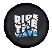 Surfing Spare Tire Cover Ride The Wave Surfer Boardsport Wave - Wonder Print Shop