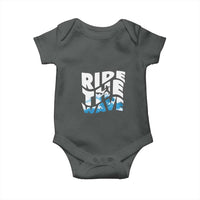 Surfing Baby Onesie Ride The Wave Surfer Boardsport Wave - Wonder Print Shop