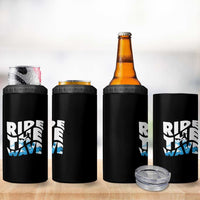 Surfing 4 in 1 Can Cooler Tumbler Ride The Wave Surfer Boardsport Wave - Wonder Print Shop
