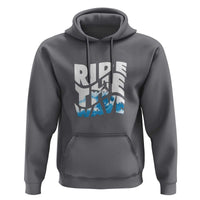 Surfing Hoodie Ride The Wave Surfer Boardsport Wave - Wonder Print Shop